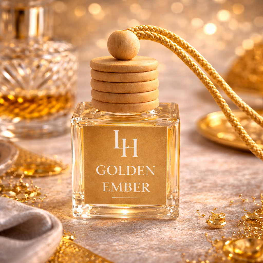 Luxury Car Diffuser – Golden Ember (Inspired by Angels’ Share Type)