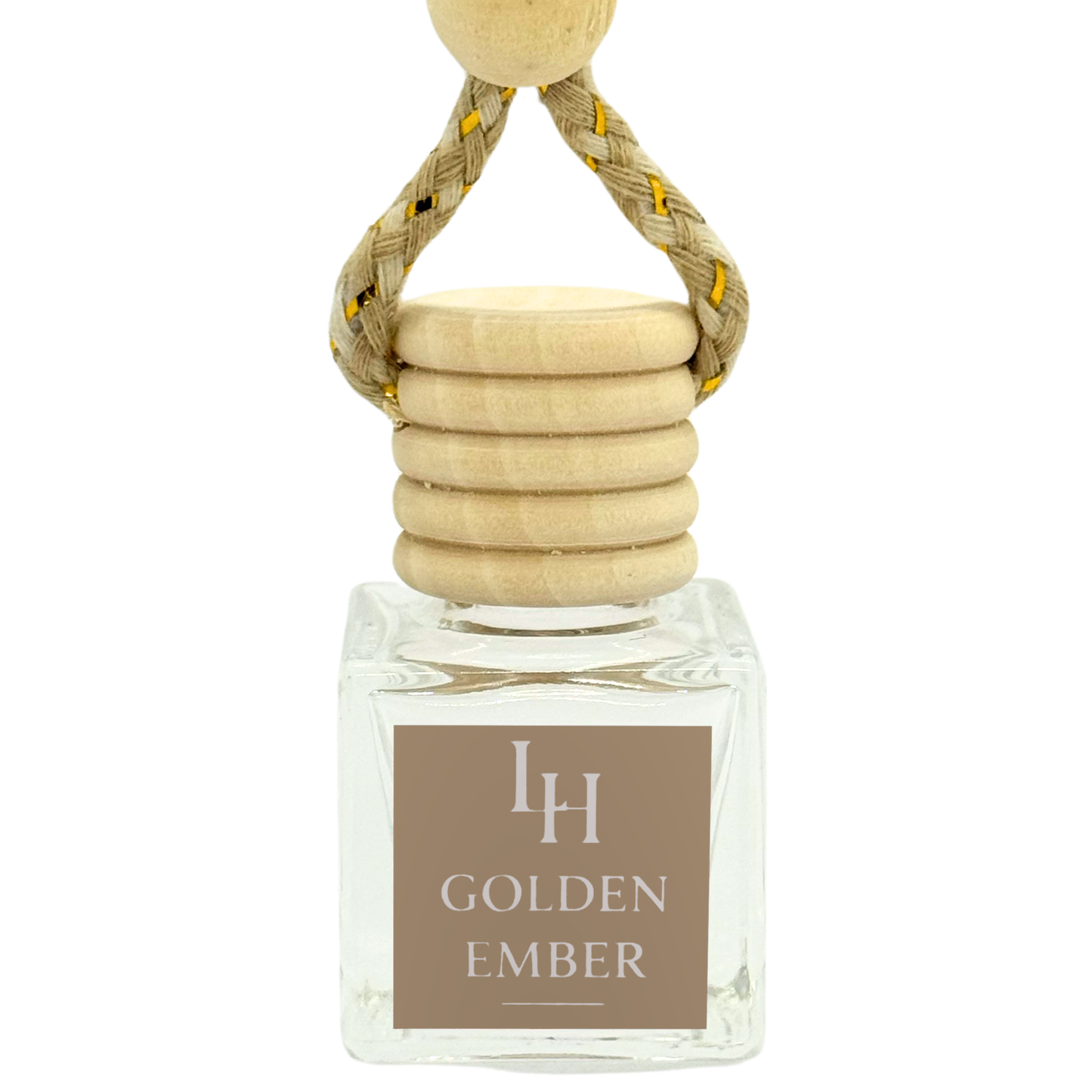 Luxury Car Diffuser – Golden Ember | Inspired by By Kilian Angels' Share | Unisex Warm Gourmand Car Air Freshener